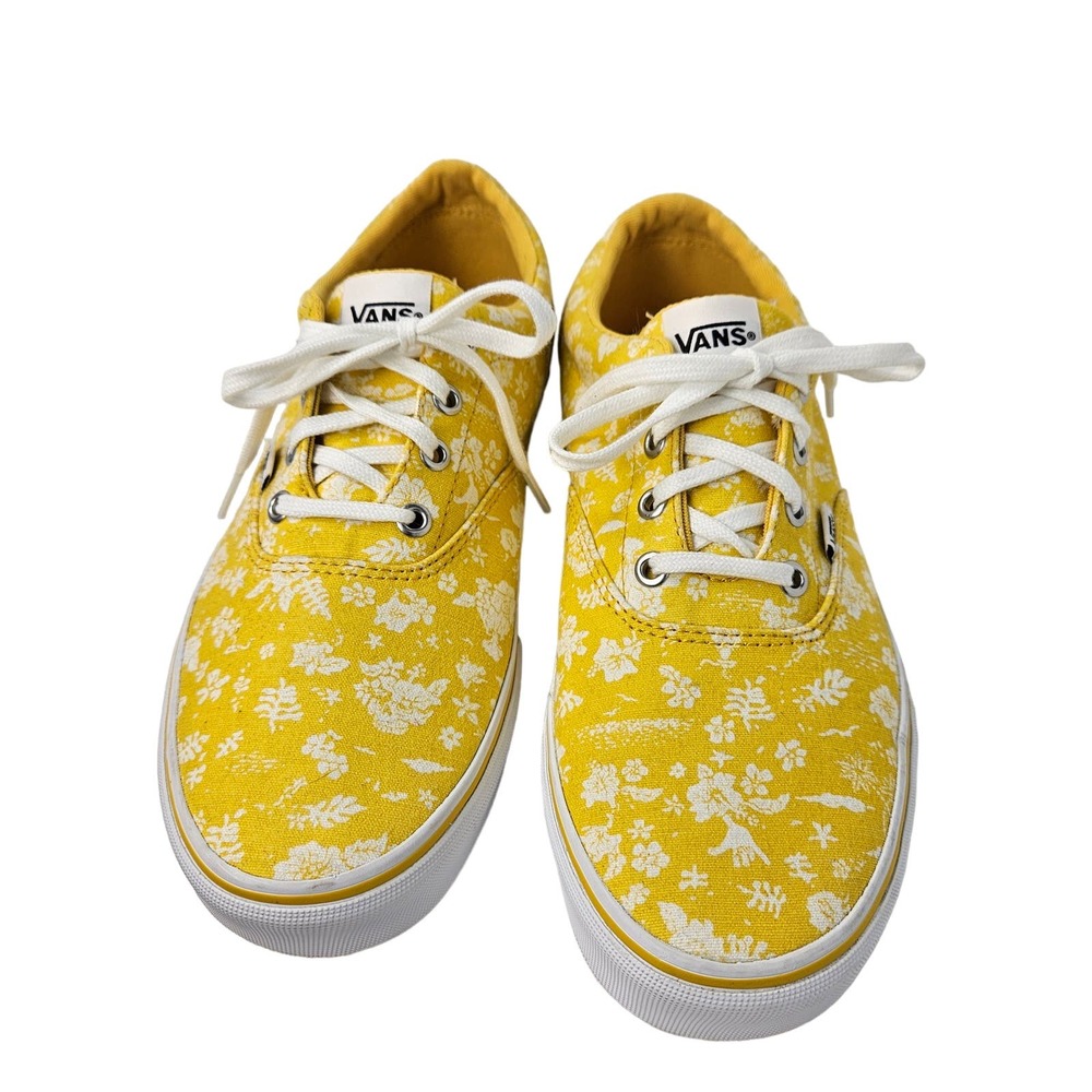 Vans Yellow Floral Women's Flats